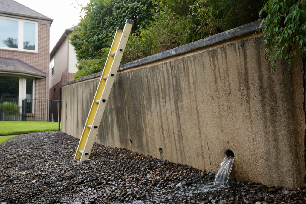 Assess lean and drainage photo